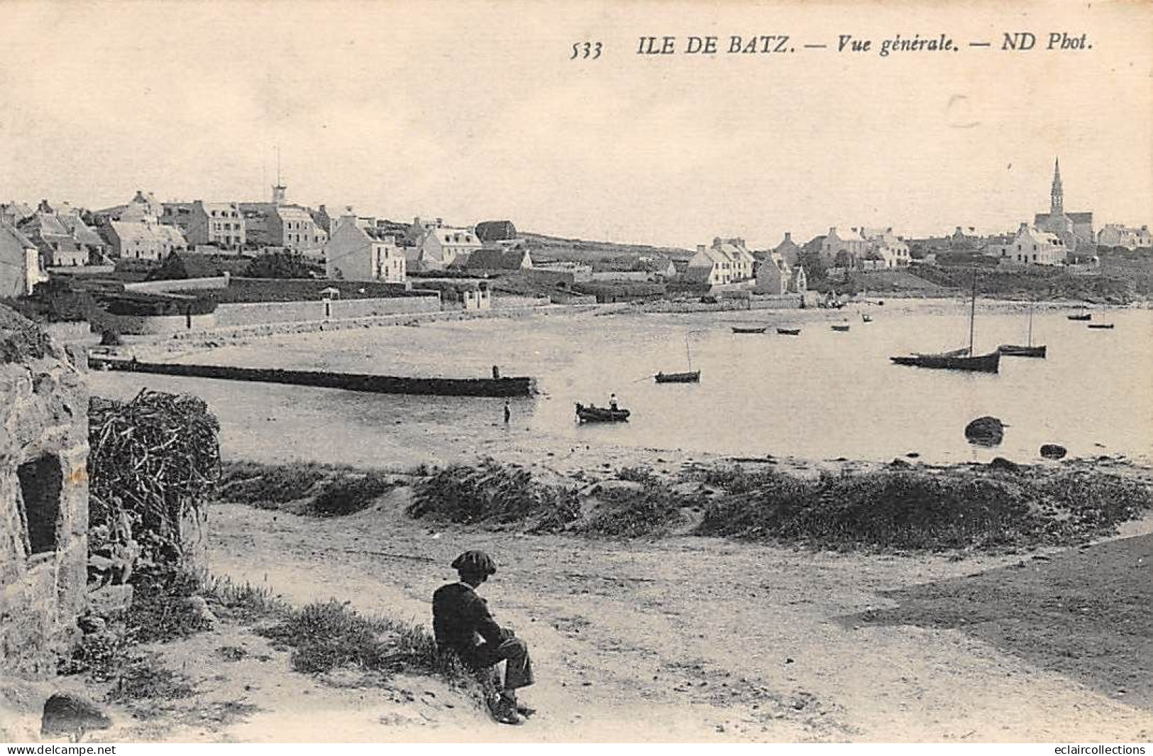 Ile De Batz       29         Vue Générale        N° 533  (voir Scan) - Ile-de-Batz