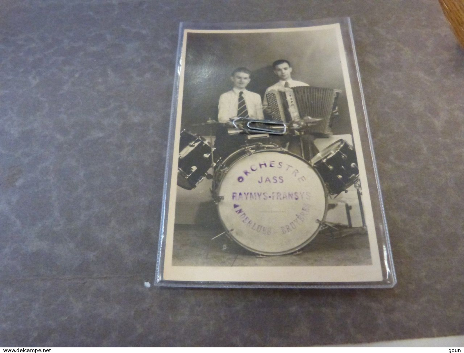 Cpa Anderlues Carte Photo Orchestre Raymys Fransys - - Anderlues