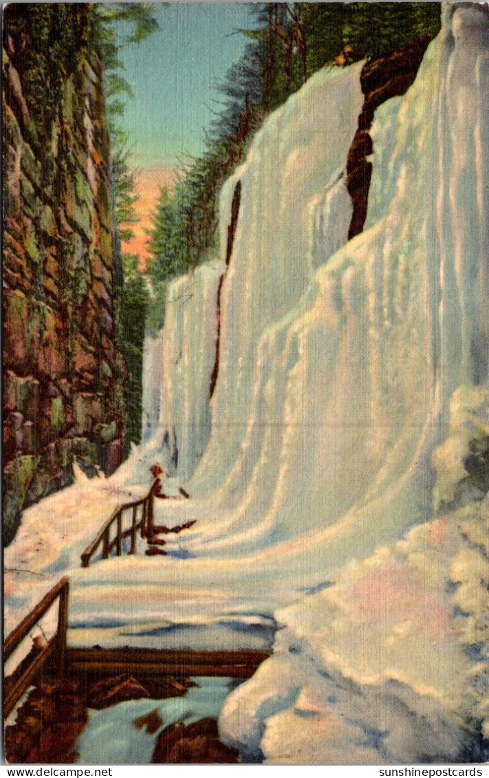 New Hampshire White Mountains Franconia Notch The Flume In Winter Curteich - White Mountains