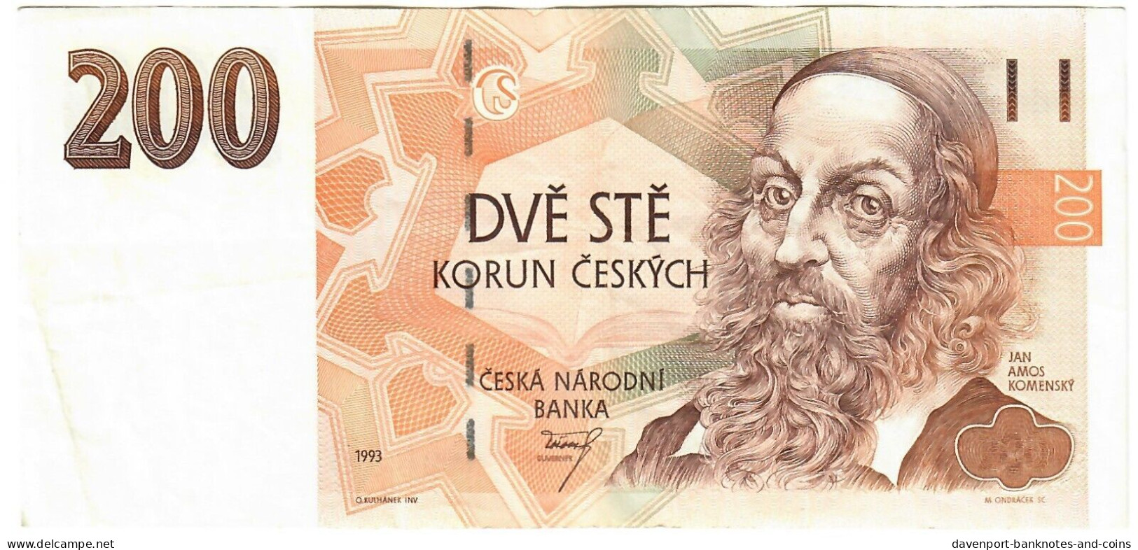 Czech Republic (Czechia) 200 Korun 1993 VF [1] - Tsjechië