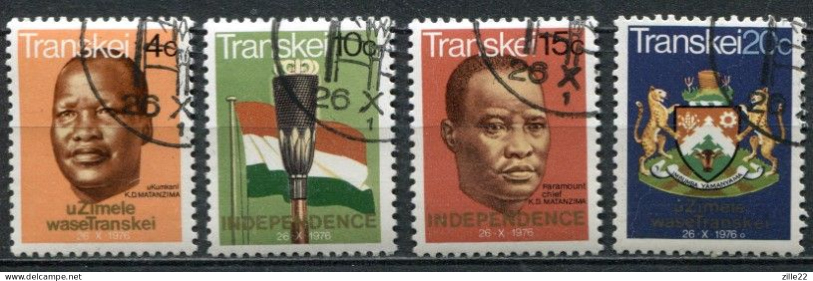 Transkei Mi# 18-21 FDC-gestempelt/CTO - Independence - Ciskei