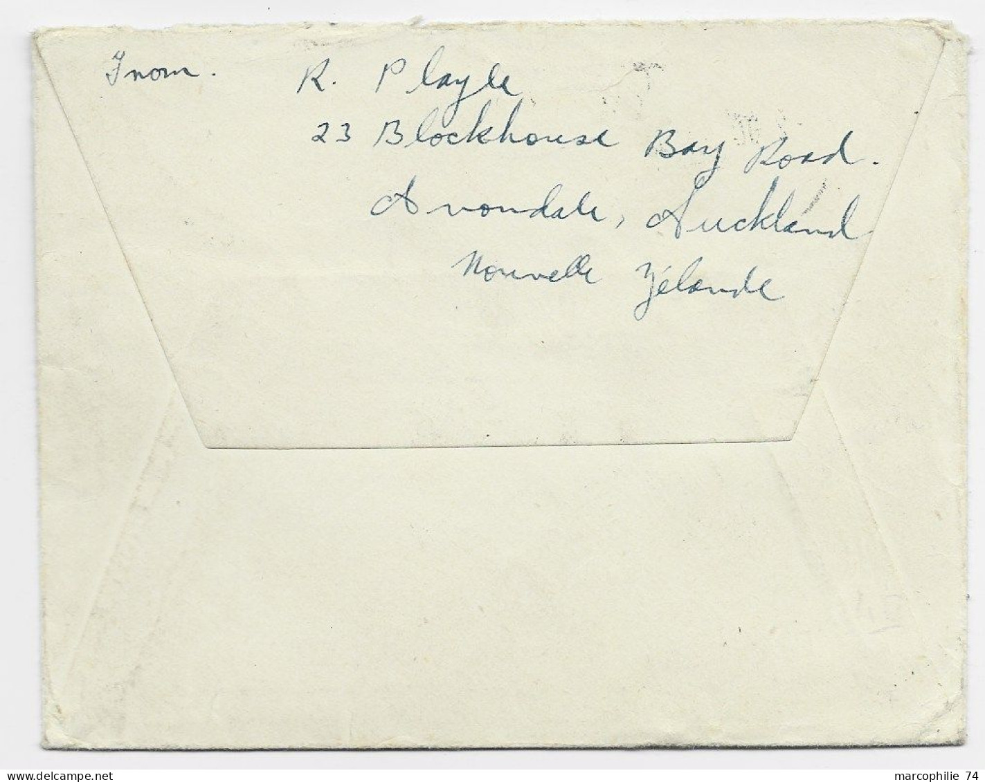 NEW ZEALAND 1D+1/2D+2D+6D+9DX2 LETTRE COVER AR MAIL NEWMARKET 1 OC 1951N.Z.  TO FRANCE - Covers & Documents