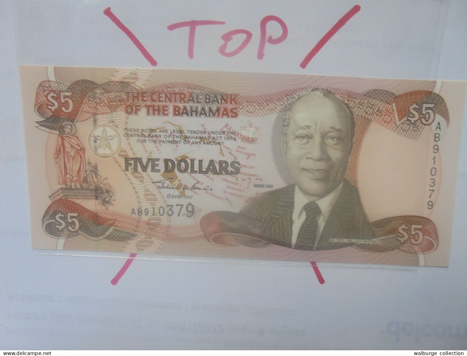 BAHAMAS 5$ 2001 Neuf/UNC (B.29) - Bahama's