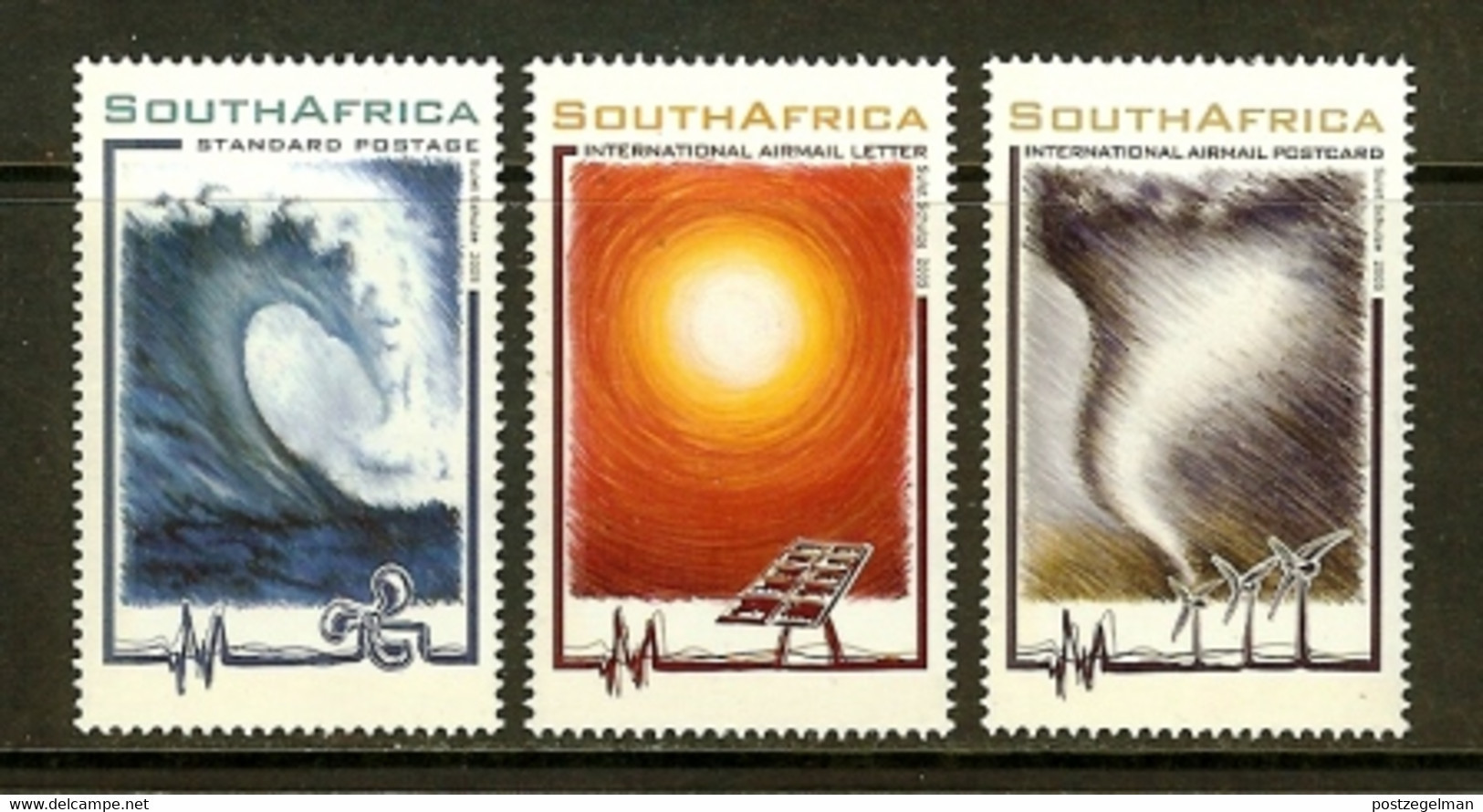 RSA, 2005, MNH Stamp(s), Shaping Future Energy, SACC 1738-1740, Scannr. M8080 - Nuovi