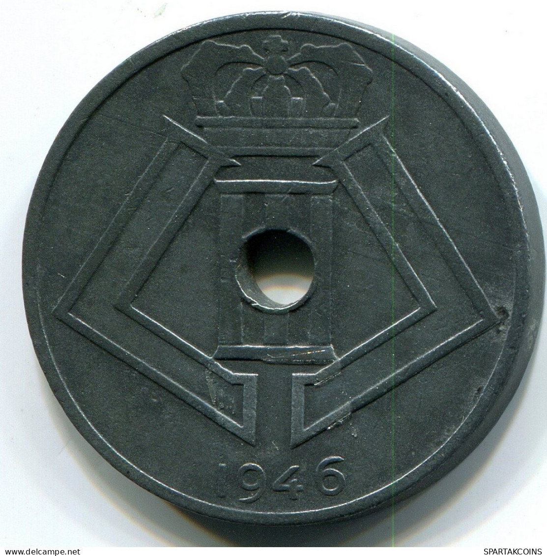 25 CENTIMES 1946 BELGIE-BELGIQUE BELGIUM Coin #BB376.U - 10 Cent & 25 Cent