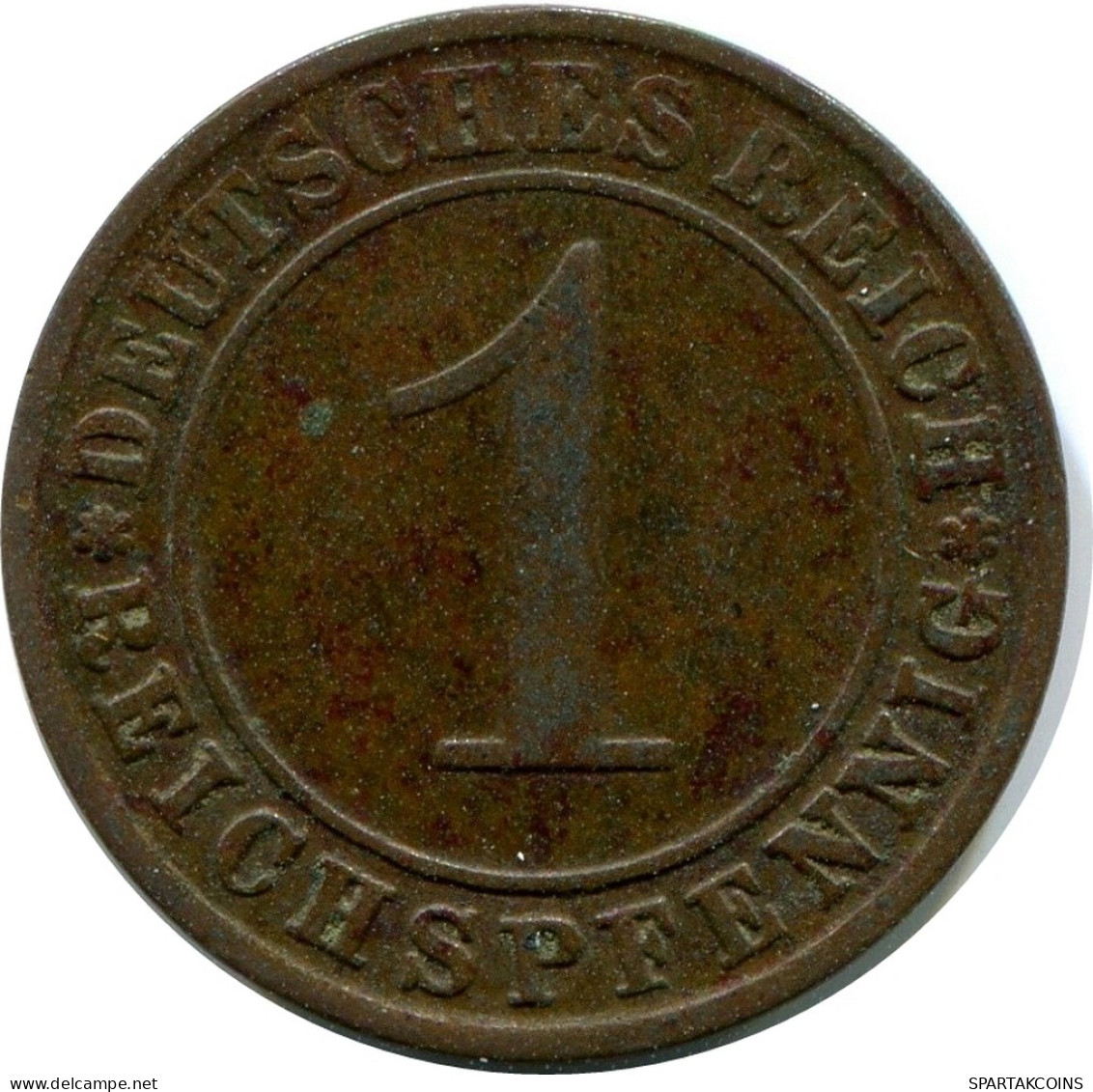 1 REICHSPFENNIG 1929 A GERMANY Coin #DA776.U - 1 Renten- & 1 Reichspfennig