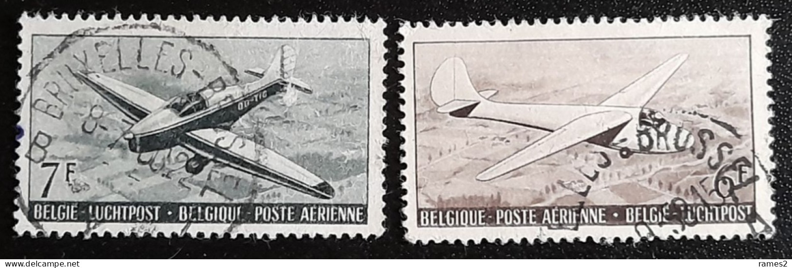 Belgique > Poste Aérienne > Oblitérés  N°28/29 PA - Oblitérés