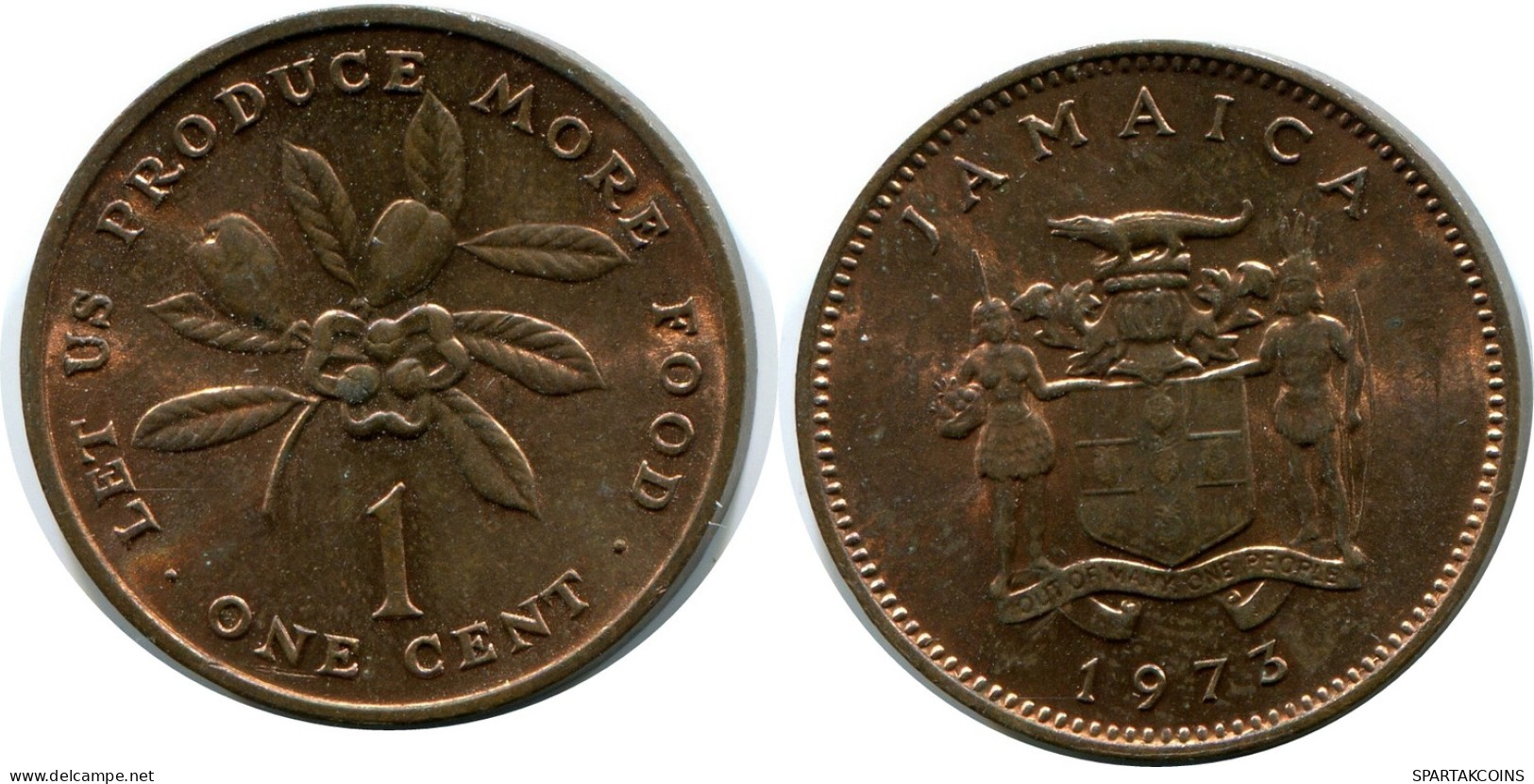 1 CENT 1973 JAMAÏQUE JAMAICA Pièce #AX924.F - Giamaica