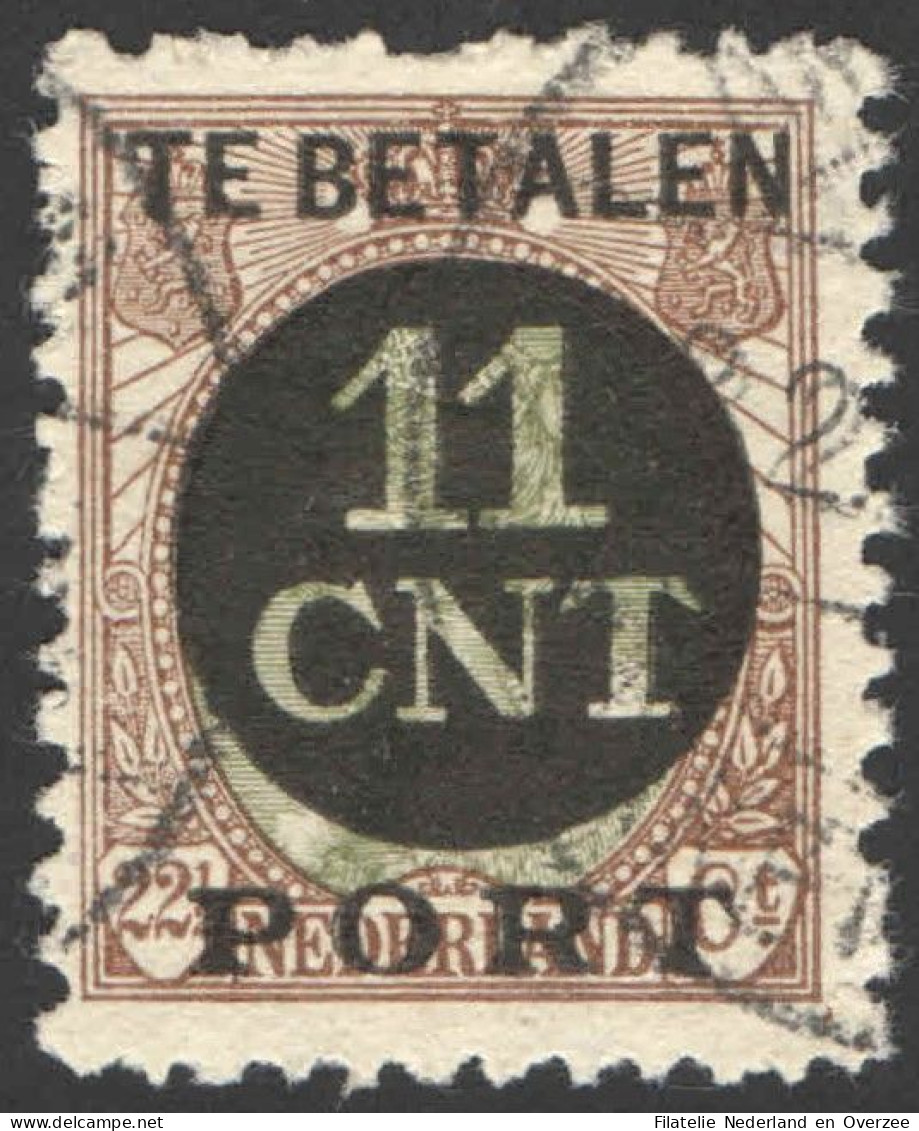 Nederland 1924 Postpakket-verrekenzegel 1B Gestempeld/used Tanding/Perforation 11 1/2 X 11 - Otros & Sin Clasificación