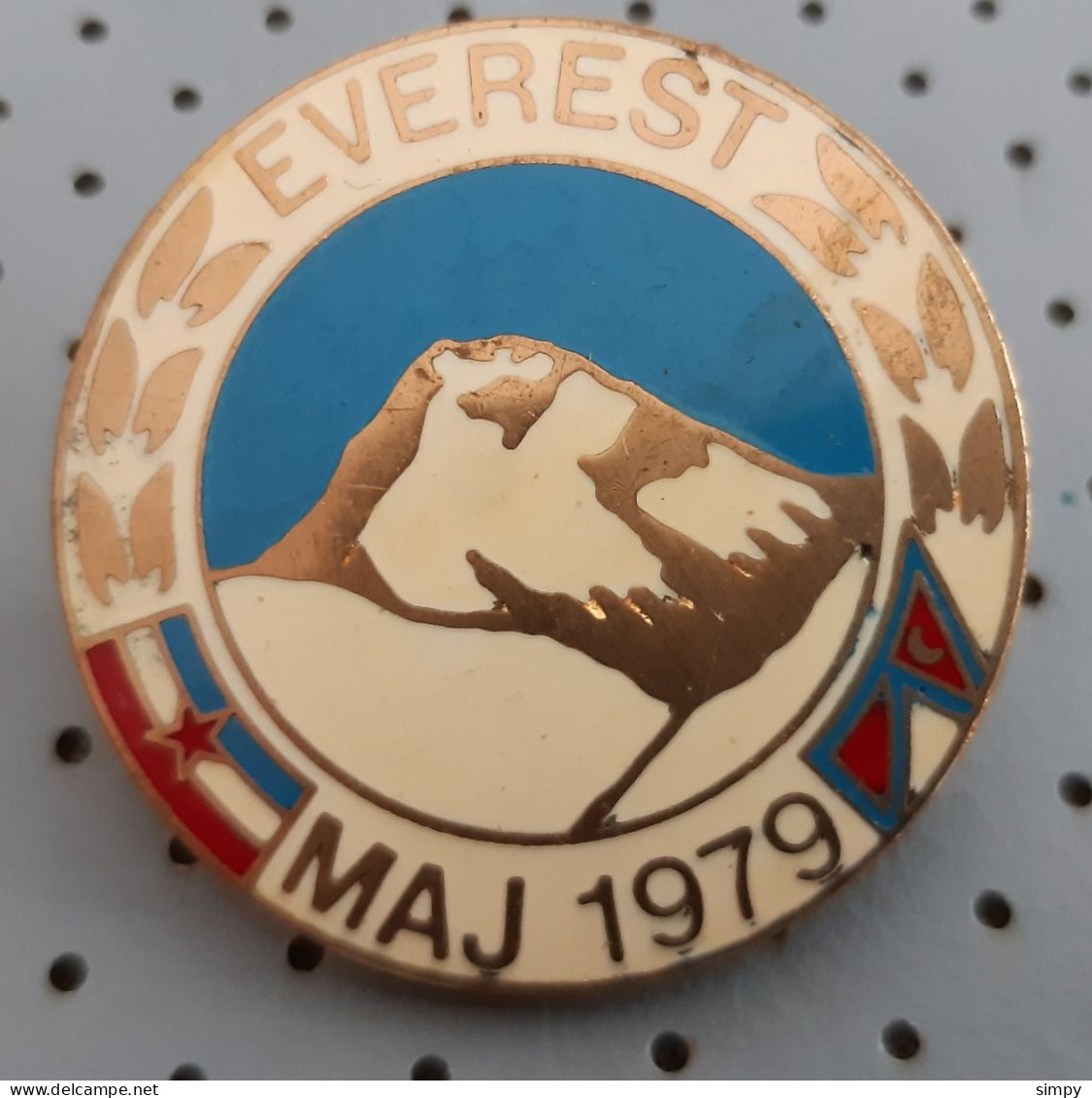 Yugoslav Expedition Mount EVEREST 1979 Alpinism Mountaineering Slovenia Ex Yugoslavia Pin - Alpinismus, Bergsteigen