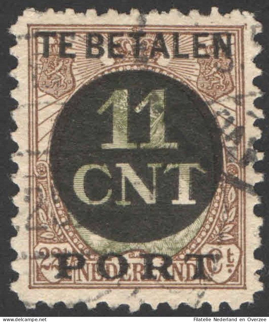 Nederland 1924 Postpakket-verrekenzegel 1B Gestempeld/used Tanding/Perforation 11 1/2 X 11 - Autres & Non Classés