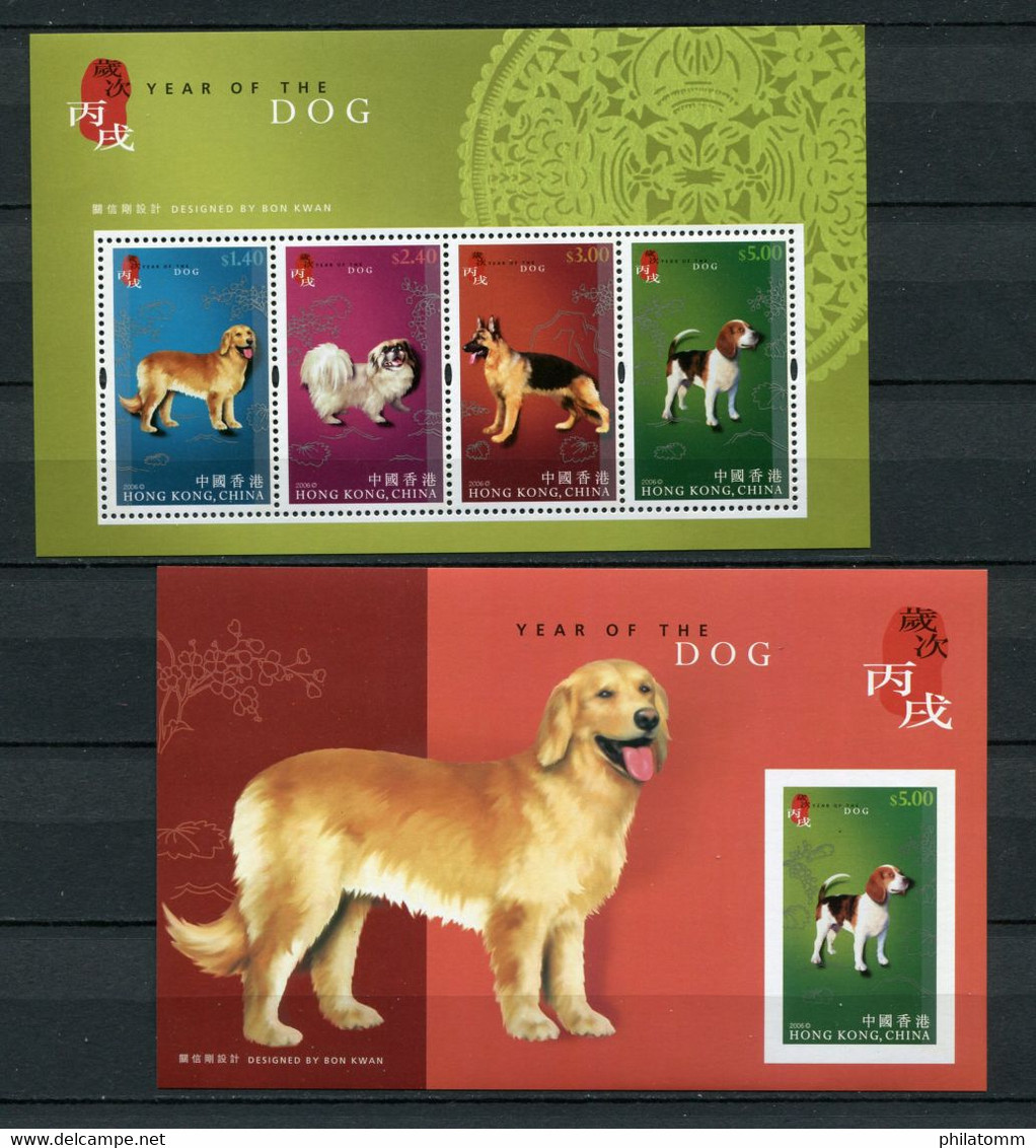 Hong Kong - Block Nr. 156 Und 157 - "Chin. Neujahr: Jahr Hundes" ** / MNH (aus Dem Jahr 2006) - Blokken & Velletjes