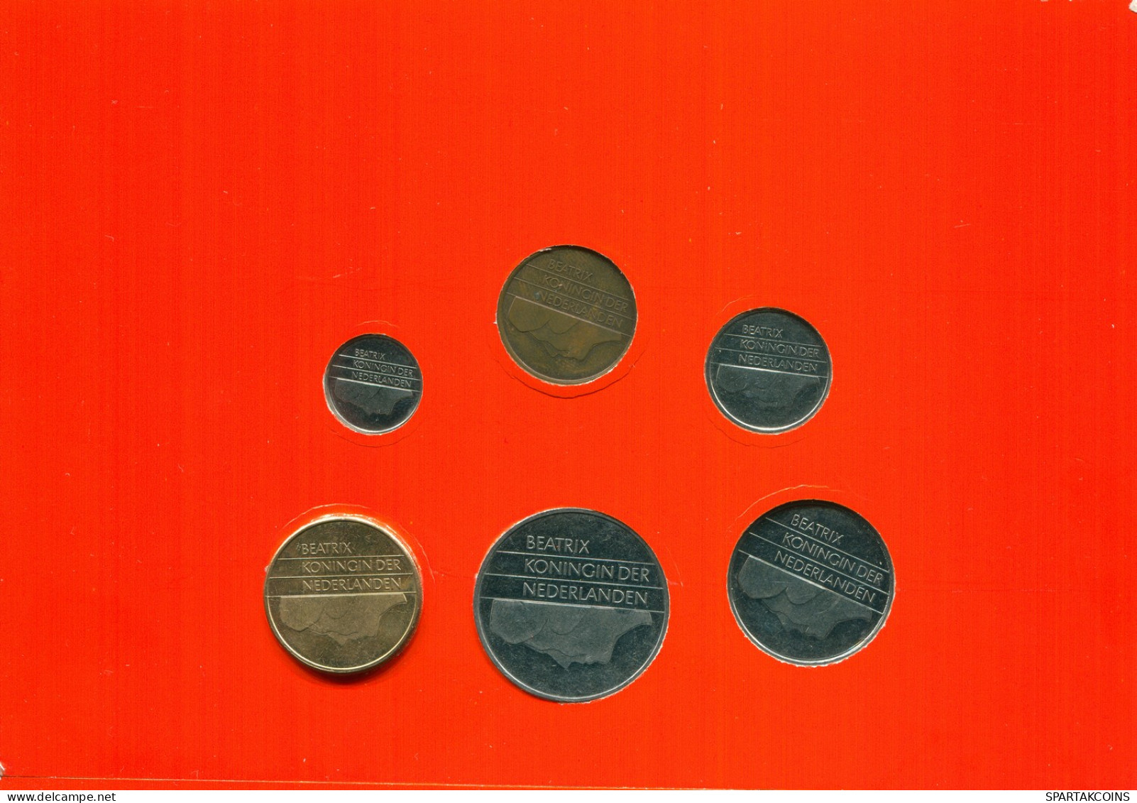 NETHERLANDS 1988 MINT SET 6 Coin #SET1025.7.U - [Sets Sin Usar &  Sets De Prueba