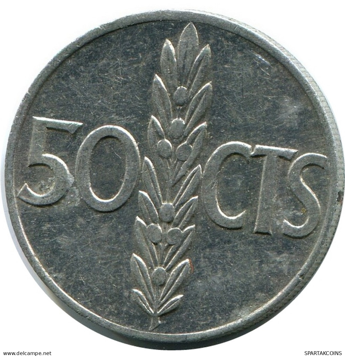 50 CENTIMOS 1966 SPAIN Coin #AR162.U - 50 Céntimos