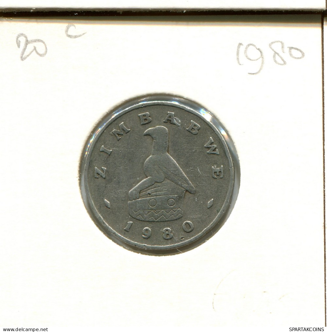 20 CENTS 1980 ZIMBABWE Coin #AT075.U - Zimbabwe
