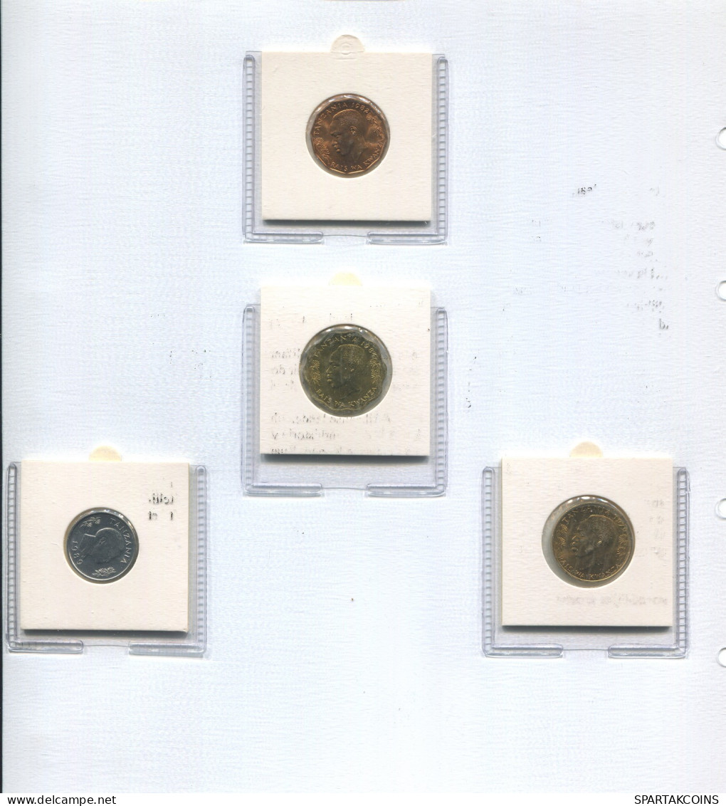 TANZANIA 1966-1990 Coin SET 5. 10. 20. 50 SENTI UNC #SET1181.5.U - Tanzania