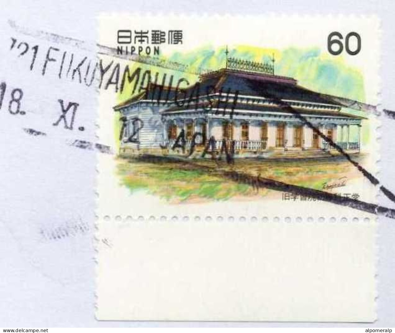Japan, Fukuyama-Shi Hiroshima 18/XI/12 Air Mail Cover Used To İzmir | Mi 1390, 1558 Architecture, Paintings - Brieven En Documenten