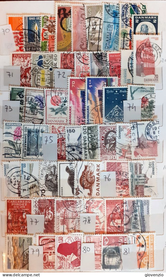 DANMARK 1960-99 USED COLLECTION IN 5 PAGES - Lotes & Colecciones