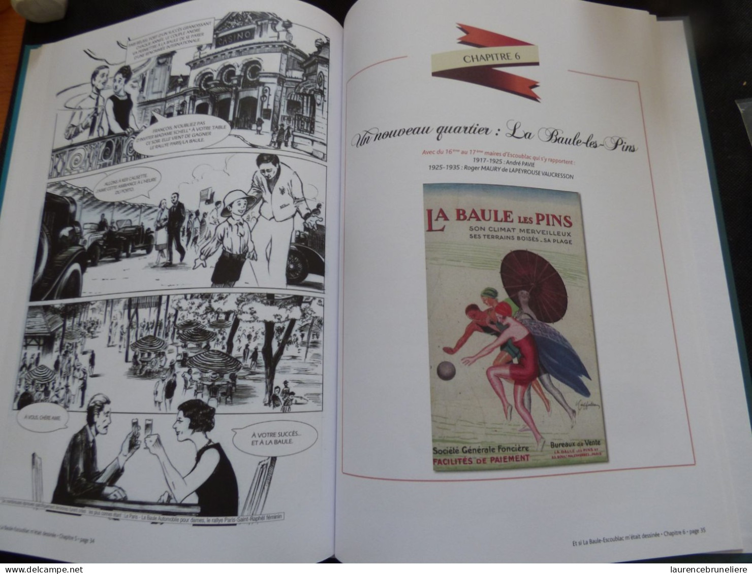 LA BAULE - HISTOIRE DE "ET SI BAULE ESCOUBLAC M'ETAIT DESSINEE"  -  BANDE DESSINEE  -DE 1751 A 1939