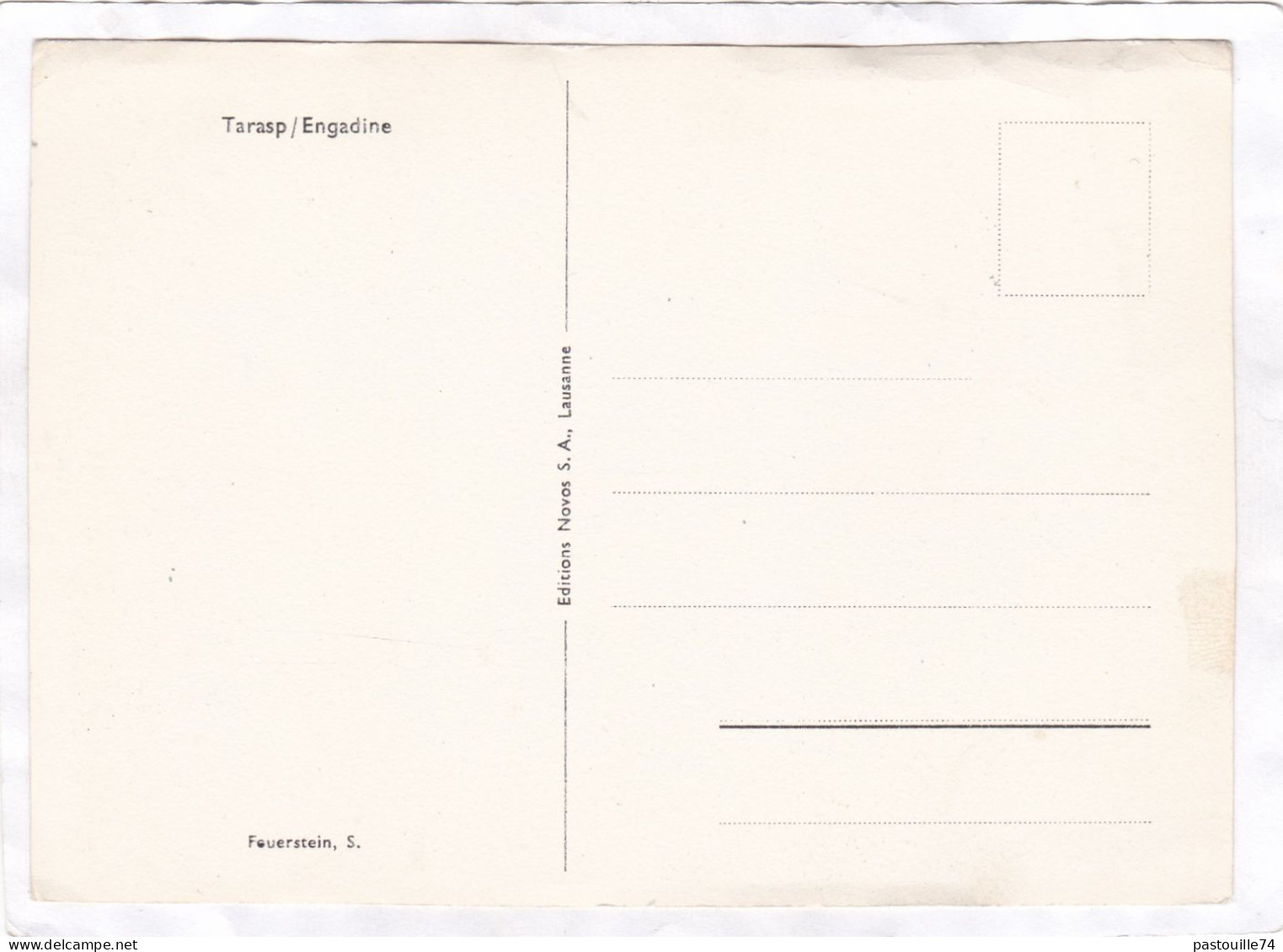 CP : 15 X 10,8 - TARASP / Engadine - Tarasp