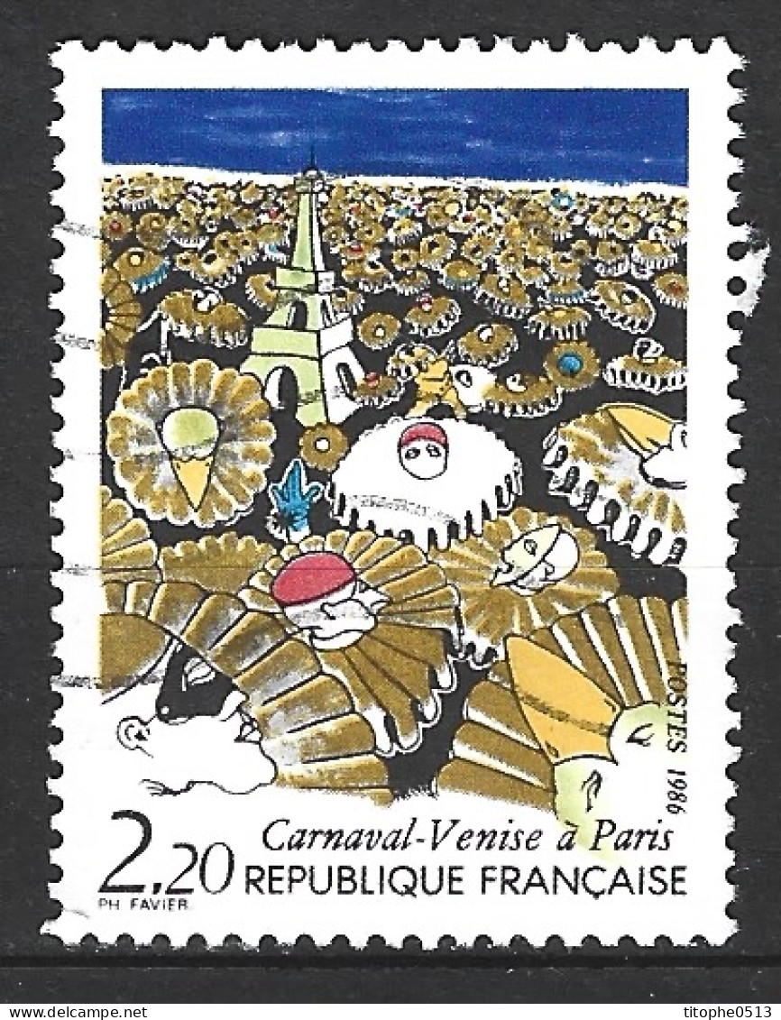 FRANCE. N°2395 Oblitéré De 1986. Carnaval/Tour Eiffel. - Carnevale