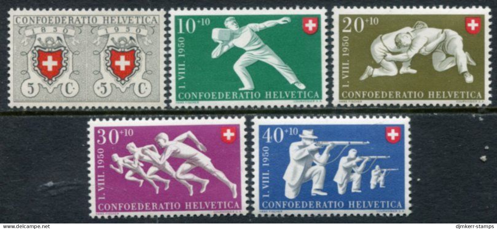 SWITZERLAND 1950 Pro Patria LHM / *.. Michel 545-49 - Nuevos