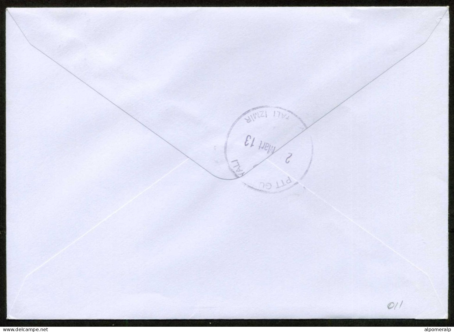 Japan, Nagano Ueda 2013 Air Mail Cover Used To İzmir | Mi 2199A, 2509A Crested Kingfisher, Birds, Butterflies - Lettres & Documents