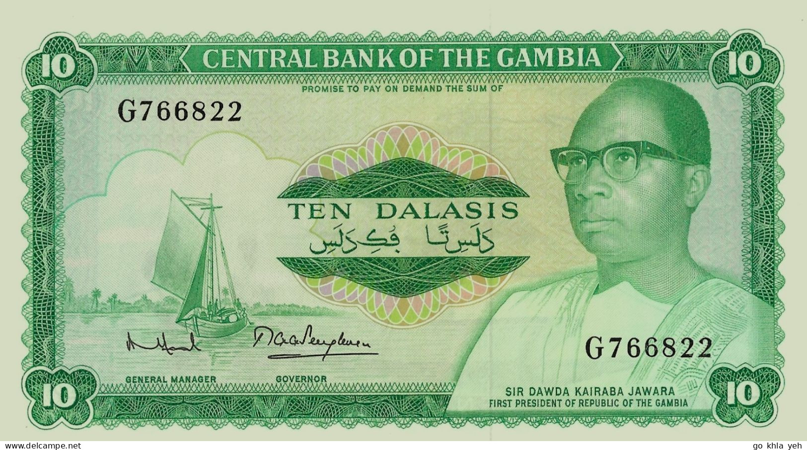 GAMBIE 1972 10 Dalasi -  P.006c  Neuf - UNC - Gambia