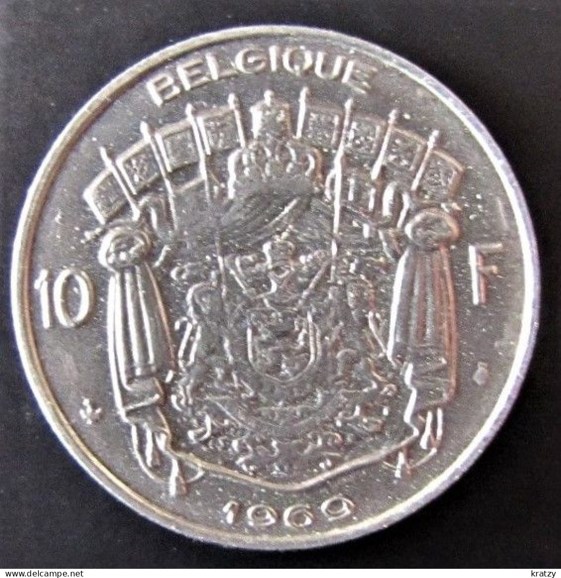 BELGIQUE - Pièce De 10 Francs - Nickel - 1969 - 10 Francs