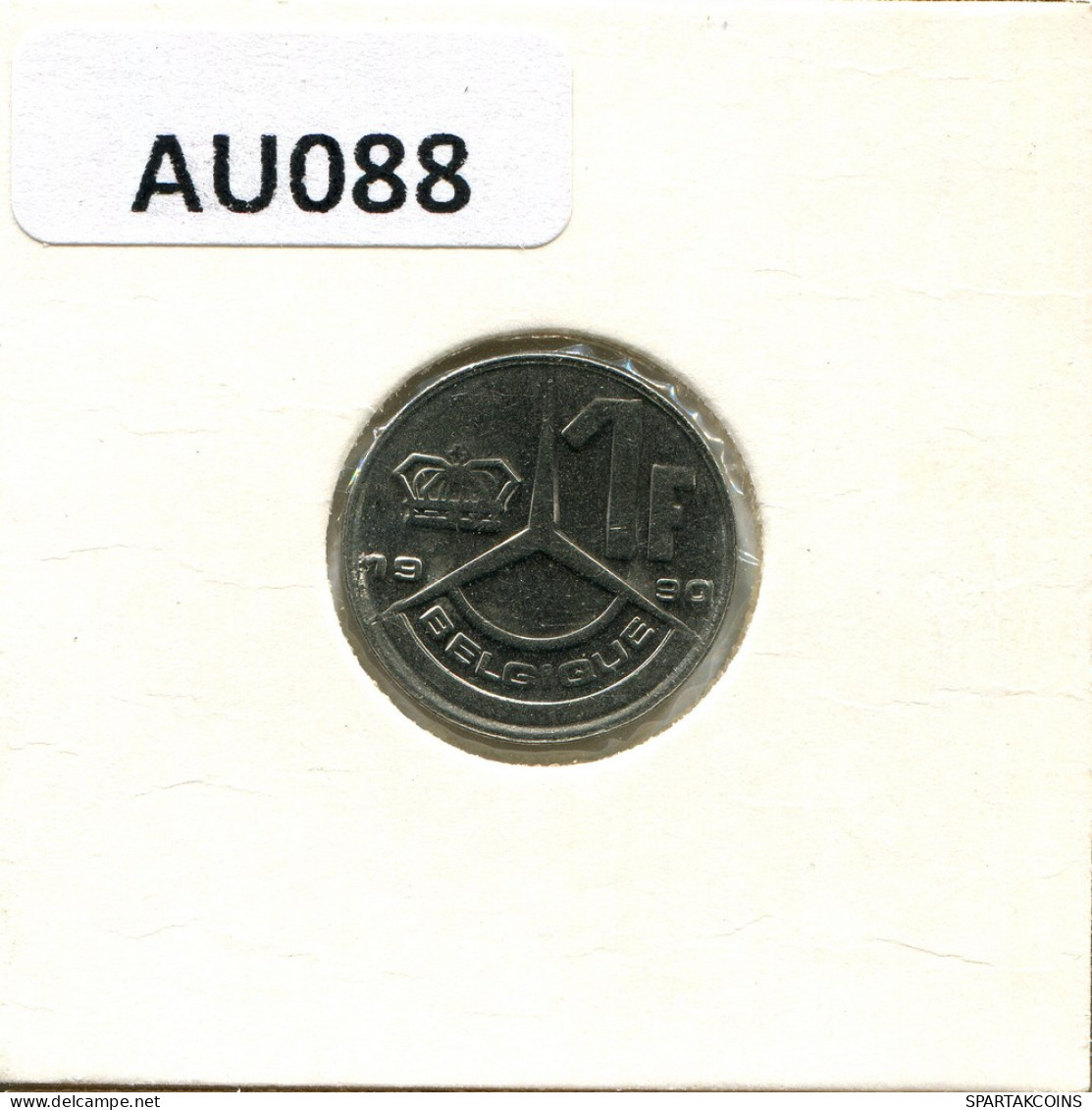 1 FRANC 1990 FRENCH Text BÉLGICA BELGIUM Moneda #AU088.E - 10 Frank