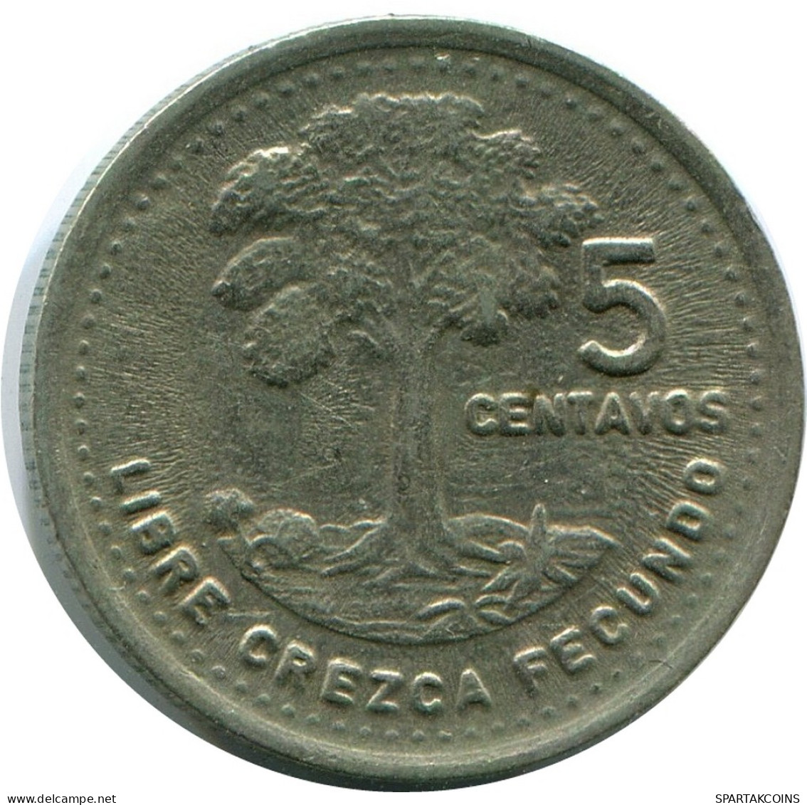 5 CENTAVOS 1991 GUATEMALA Pièce #AR954.F - Guatemala