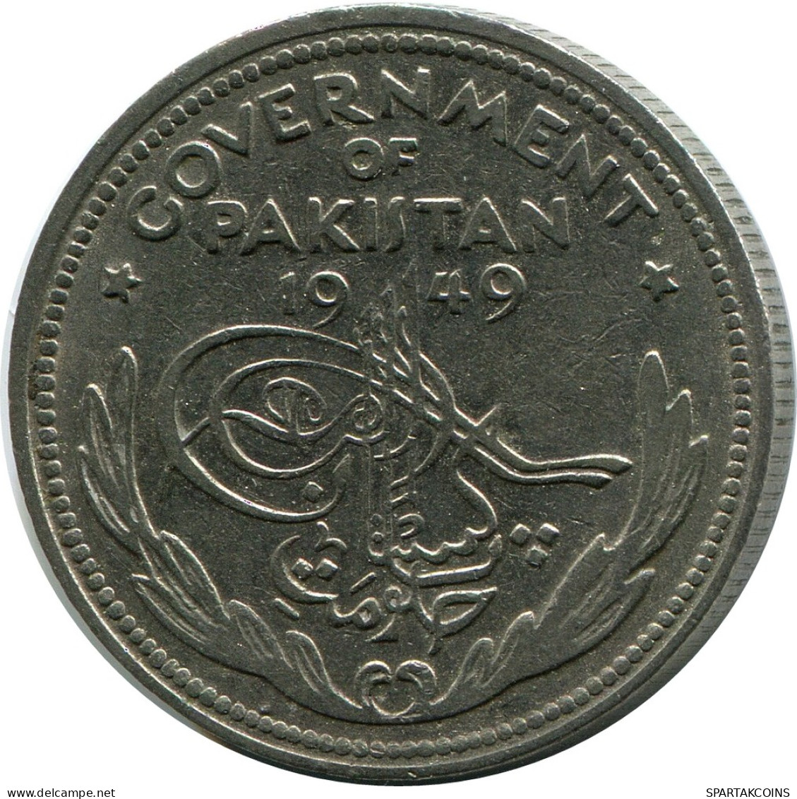 1/2 RUPEE 1949 PAKISTAN Coin #AK268.U - Pakistan