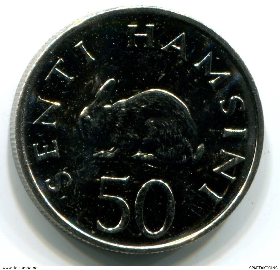 50 SENTI 1990 TANZANIA UNC Rabbit Coin #W11325.U - Tanzania