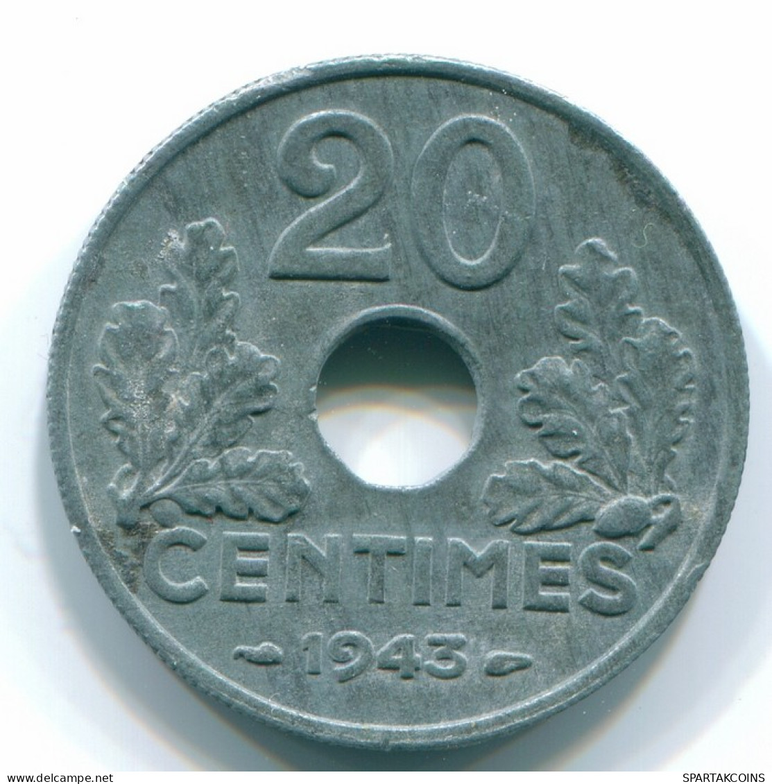 20 FRANC 1943 FRANKREICH FRANCE Französisch Münze XF #FR1142.4.D - Andere & Zonder Classificatie