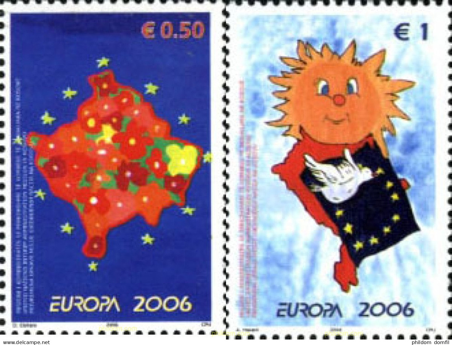 195115 MNH NACIONES UNIDAS. Kosovo 2006 EUROPA CEPT. LA INTEGRACION DE LOS INMIGRANTES SEGUN LA VISION DE LA GENTE JOVEN - Otros & Sin Clasificación