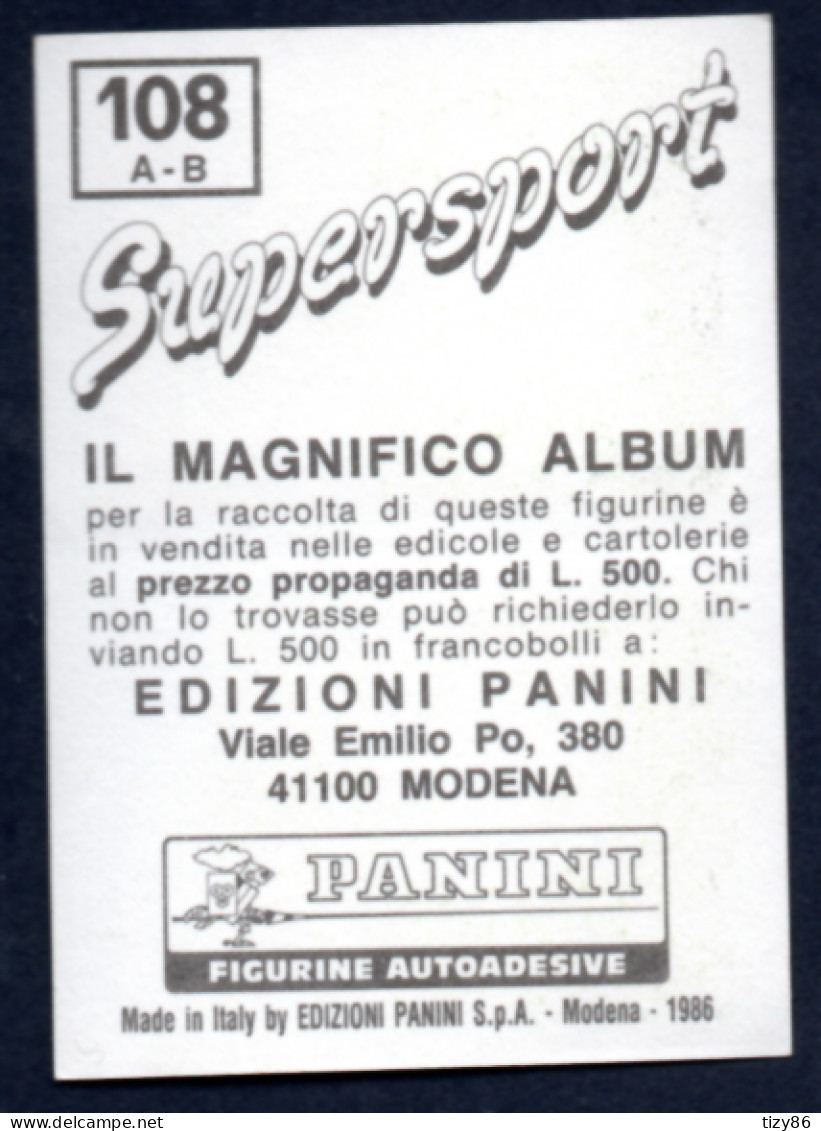 Figurina Panini Supersport 1986 - N° 108 - Arvidas Sabonis E Dino Meneghin (basket) - 1980-1989