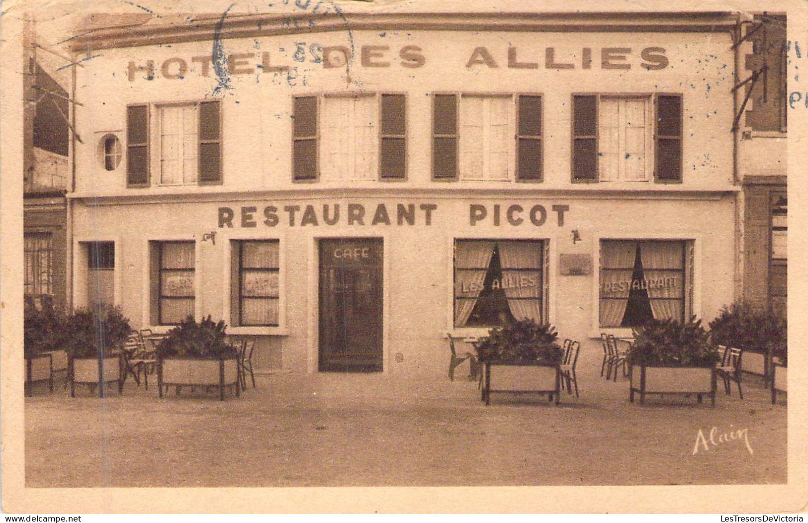 FRANCE - 60 - NOYON - Hôtel Des Alliés - Restaurant Picot - Carte Postale Ancienne - Noyon