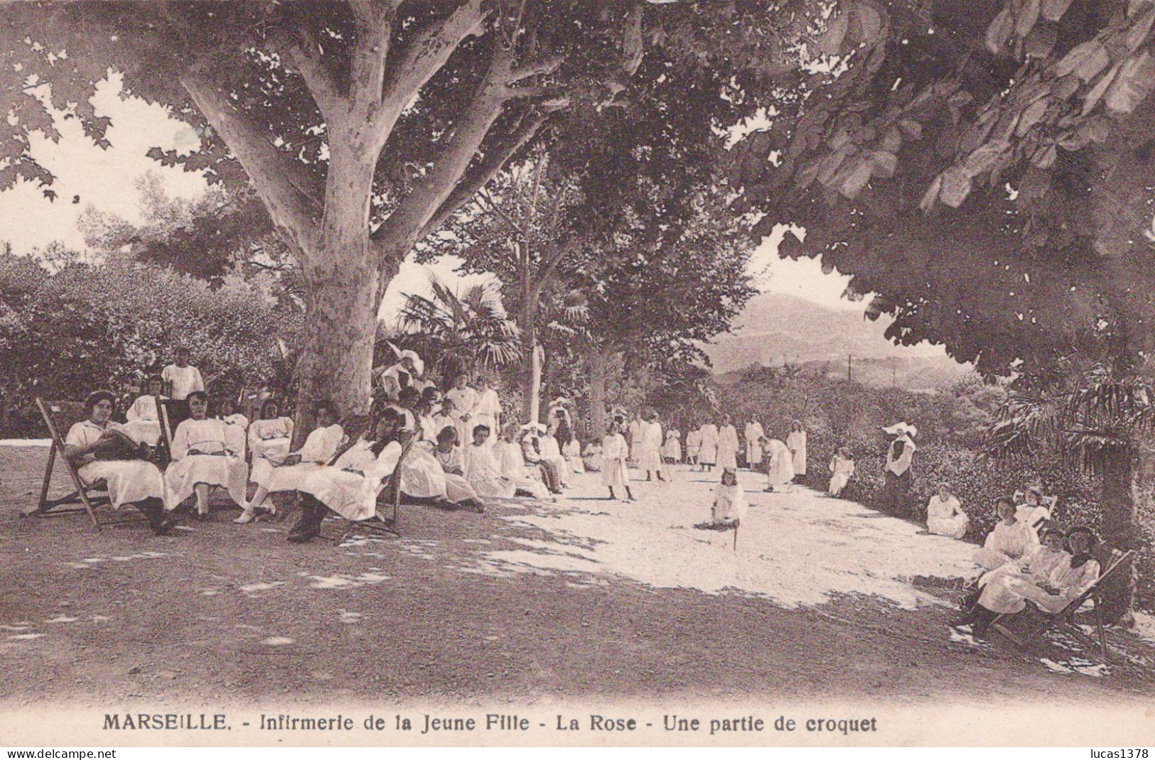 13  / MARSEILLE / LA ROSE / INFIRMERIE DE LA JEUNE FILLE / UNE PARTIE DE CROQUET - Saint Barnabé, Saint Julien, Montolivet