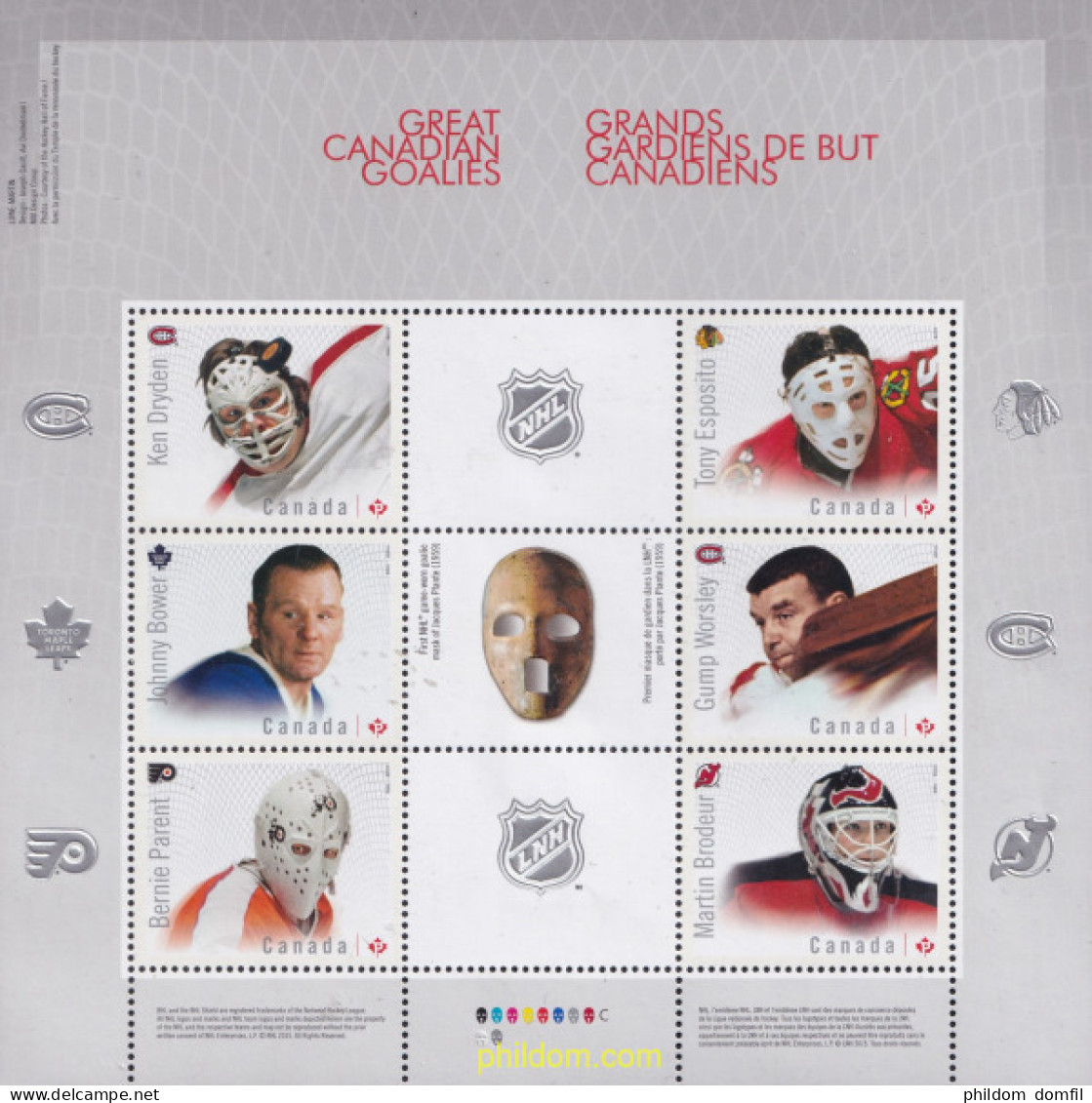 700192 MNH CANADA 2015 PORTEROS DE HOCKEY HIELO - Otros & Sin Clasificación