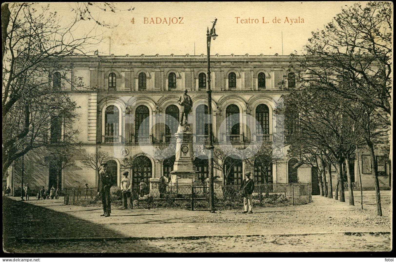 VINTAGE PHOTO POSTCARD TEATRO THEATRE BADAJOZ ESPAÑA SPAIN  CARTE POSTALE - Badajoz