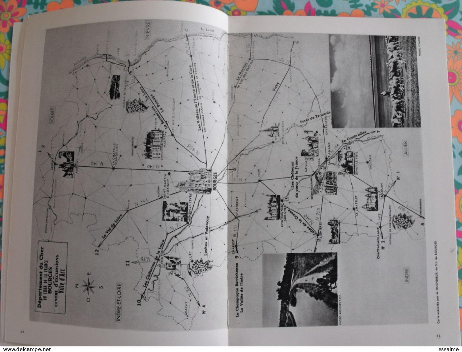 La France à table n° 96. 1962. Cher. bourges nançay chateaumeillant noilac ainay dun sancergues mehun. gastronomie