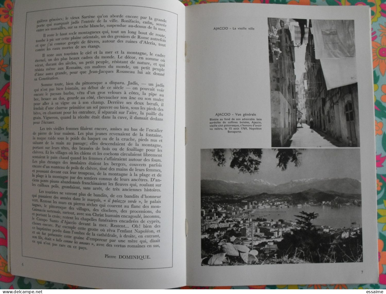 La France à Table N° 147. 1970. Corse. Corte Ajaccio Propriano Sartene  Porto Bastia Ota Bonifacio Calvi. Gastronomie - Tourismus Und Gegenden