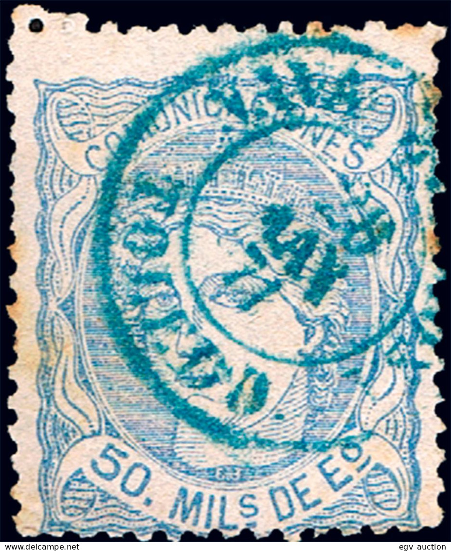 Toledo - Edi O 107 - 50milm. - Fragmento Mat Fech. Tp. II Azul "Navahermosa" - Used Stamps