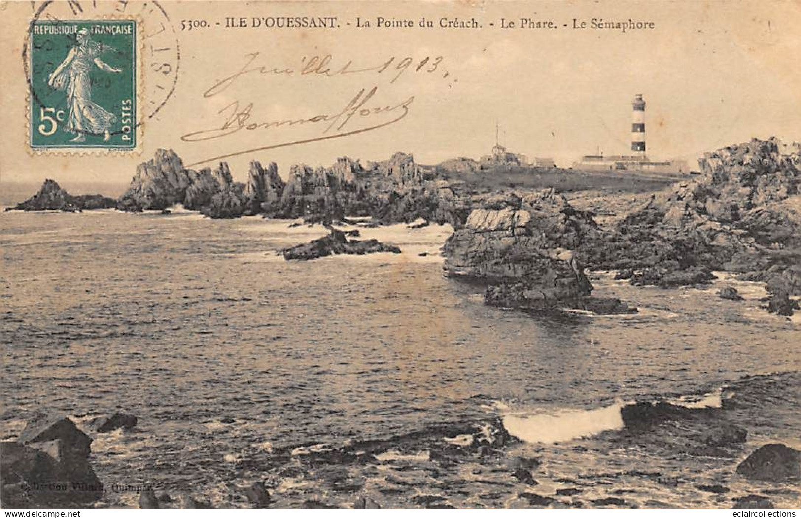 Ile D'Ouessant        29           Pointe Du Créach .   Le Phare    .    (voir Scan) - Ouessant