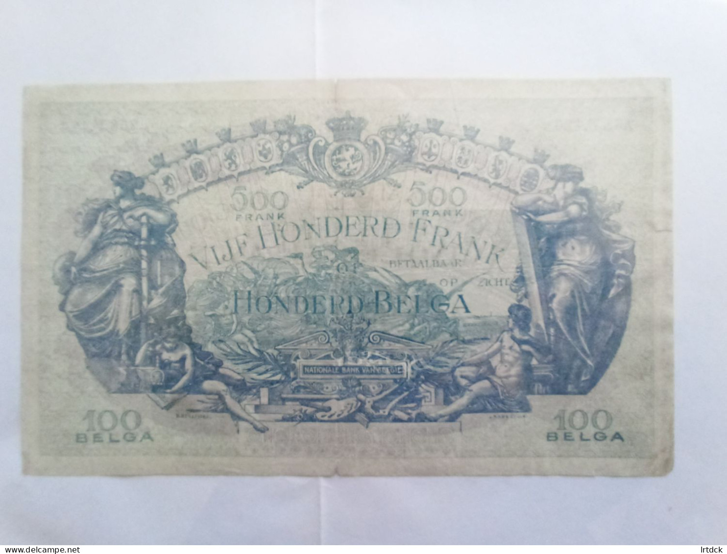 1 Billet Belgique 500 Francs  Ou 100 Belgas 1931 - 500 Frank-100 Belgas