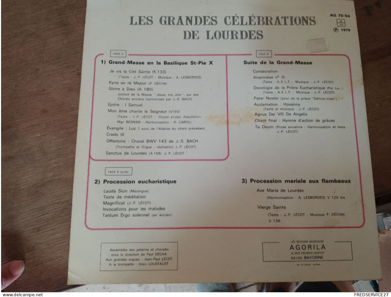 94 //  LES GRANDES CELEBRATIONS  DE LOURDES - Canti Gospel E Religiosi