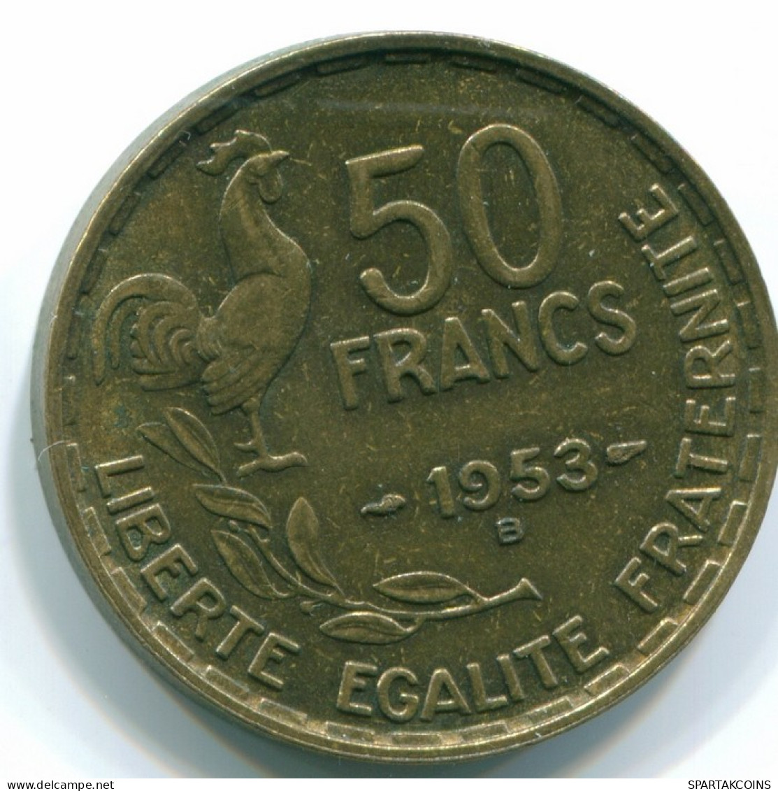 50 FRANCS 1953 B FRANCIA FRANCE Moneda XF #FR1097.6.E - 50 Francs