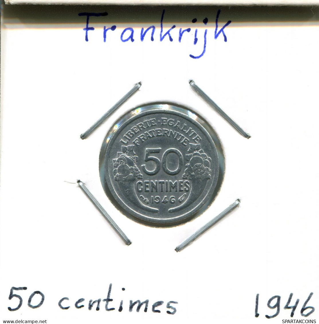 50 CENTIMES 1946 FRANKREICH FRANCE Provisional Government #AM232.D - 50 Centimes