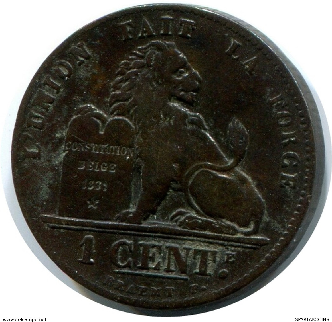 1 CENTIME 1899 BELGIEN BELGIUM Münze Französisch Text #AX354.D - 1 Centime