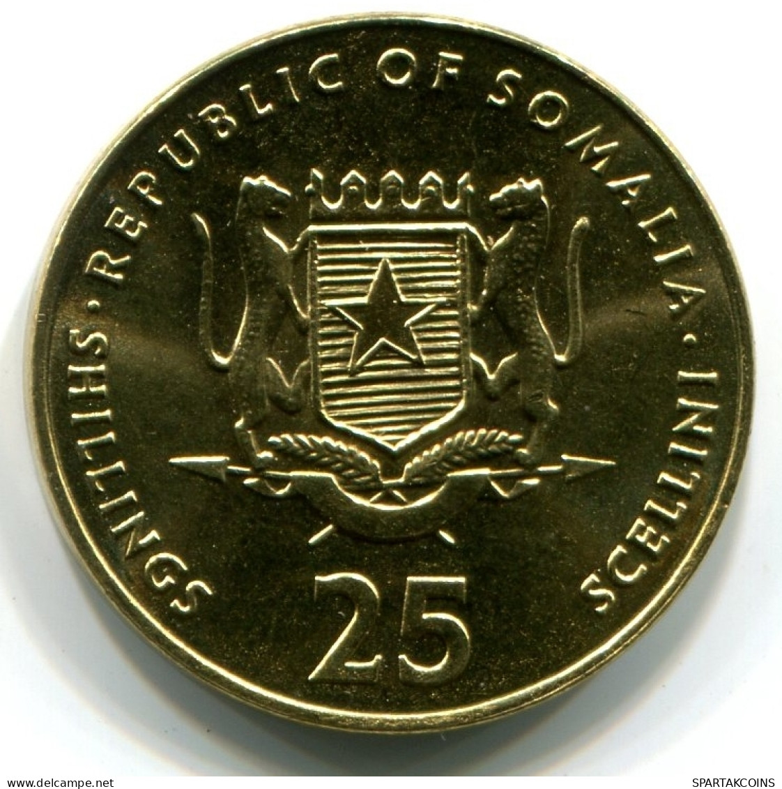 25 SHILLINGS 2001 SOMALIA UNC Soccer Player Moneda #W11229.E - Somalia